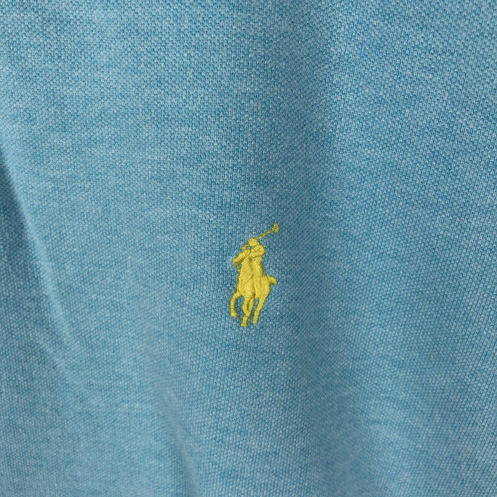 Ralph Lauren POLO RALPH LAUREN CLASSIC FIT short sleeve polo shirt men's XL equivalent cotton Blue type light blue Vintage Second Hand