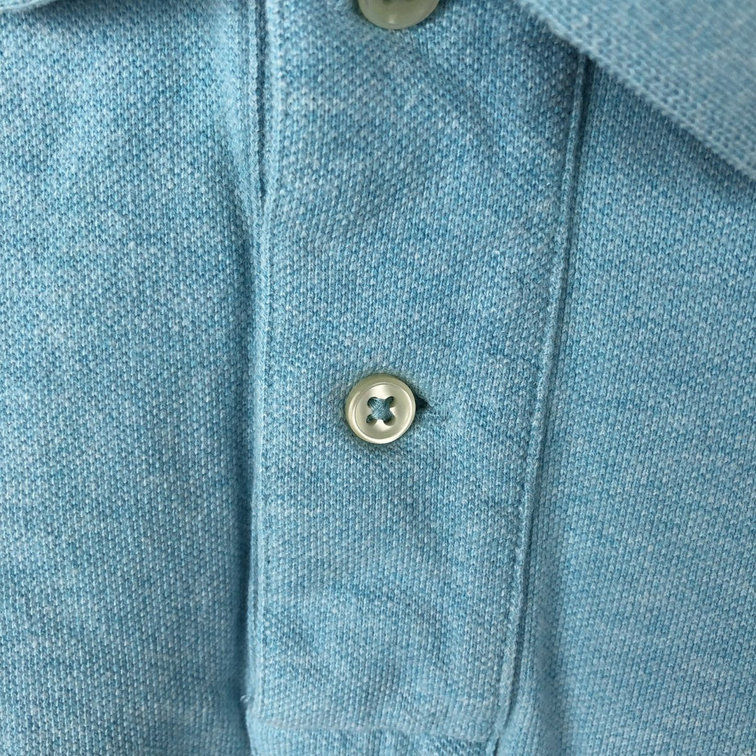 Ralph Lauren POLO RALPH LAUREN CLASSIC FIT short sleeve polo shirt men's XL equivalent cotton Blue type light blue Vintage Second Hand