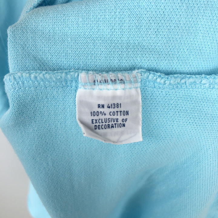 Ralph Lauren POLO RALPH LAUREN short sleeve polo shirt men's size L cotton turquoise blue Vintage Second Hand