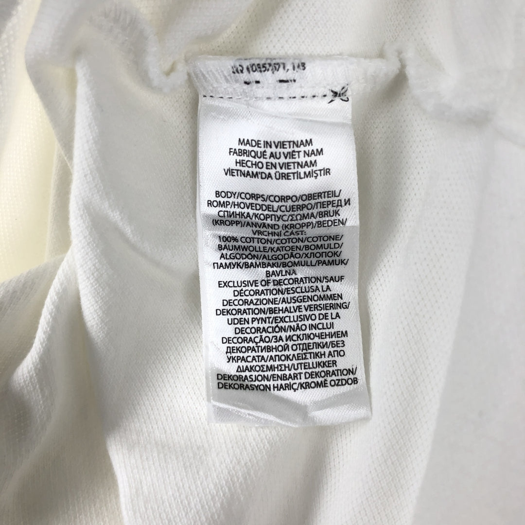 Ralph Lauren POLO RALPH LAUREN CLASSIC FIT Advertising Short-Sleeve Polo Shirt, Men's Size XL (approx.) cotton white type Vintage Second Hand