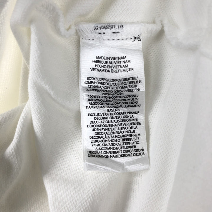 Ralph Lauren POLO RALPH LAUREN CLASSIC FIT Advertising Short-Sleeve Polo Shirt, Men's Size XL (approx.) cotton white type Vintage Second Hand