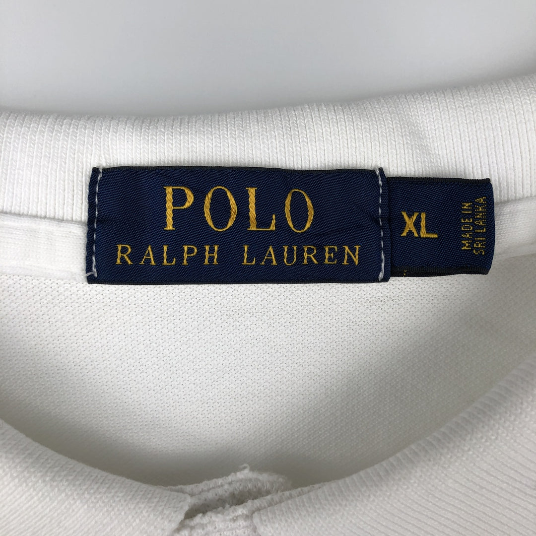 Ralph Lauren POLO RALPH LAUREN short sleeve polo shirt men's XL equivalent cotton white type Vintage Second Hand