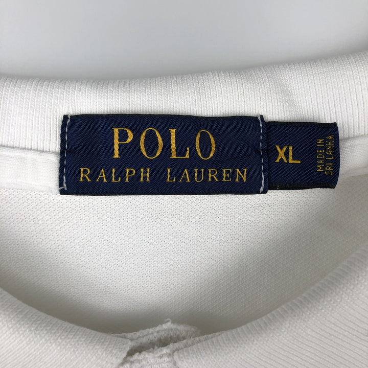 Ralph Lauren POLO RALPH LAUREN short sleeve polo shirt men's XL equivalent cotton white type Vintage Second Hand