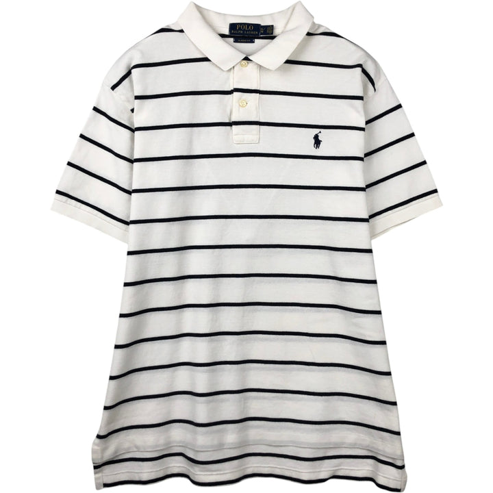 Ralph Lauren POLO RALPH LAUREN CLASSIC FIT short sleeve polo shirt men's XL equivalent cotton white type Vintage Second Hand