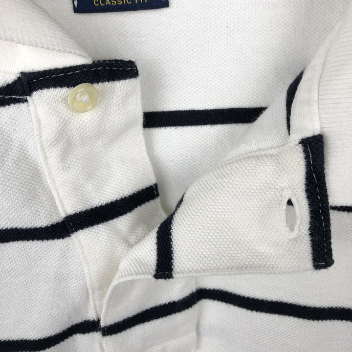 Ralph Lauren POLO RALPH LAUREN CLASSIC FIT short sleeve polo shirt men's XL equivalent cotton white type Vintage Second Hand