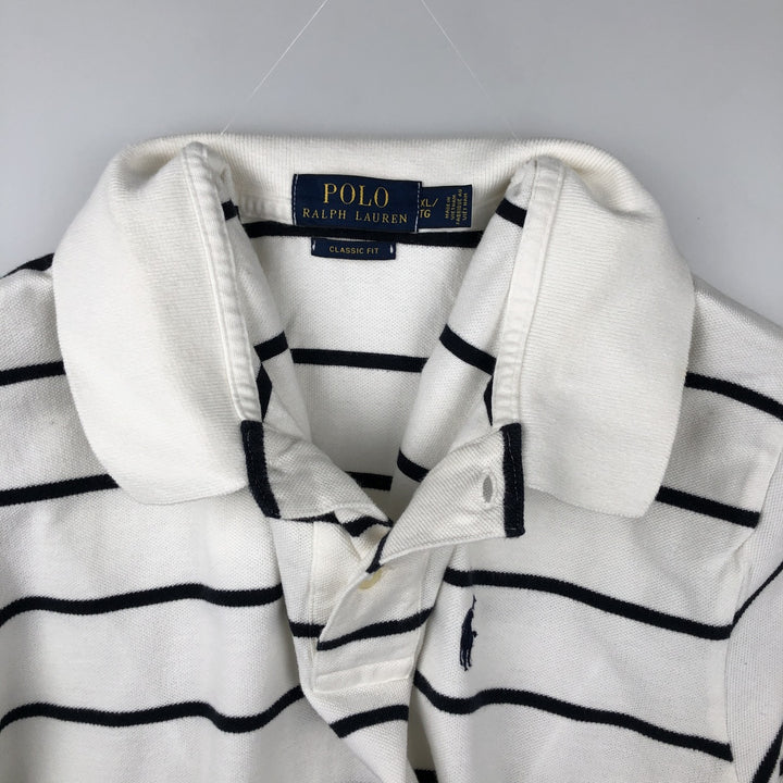 Ralph Lauren POLO RALPH LAUREN CLASSIC FIT short sleeve polo shirt men's XL equivalent cotton white type Vintage Second Hand