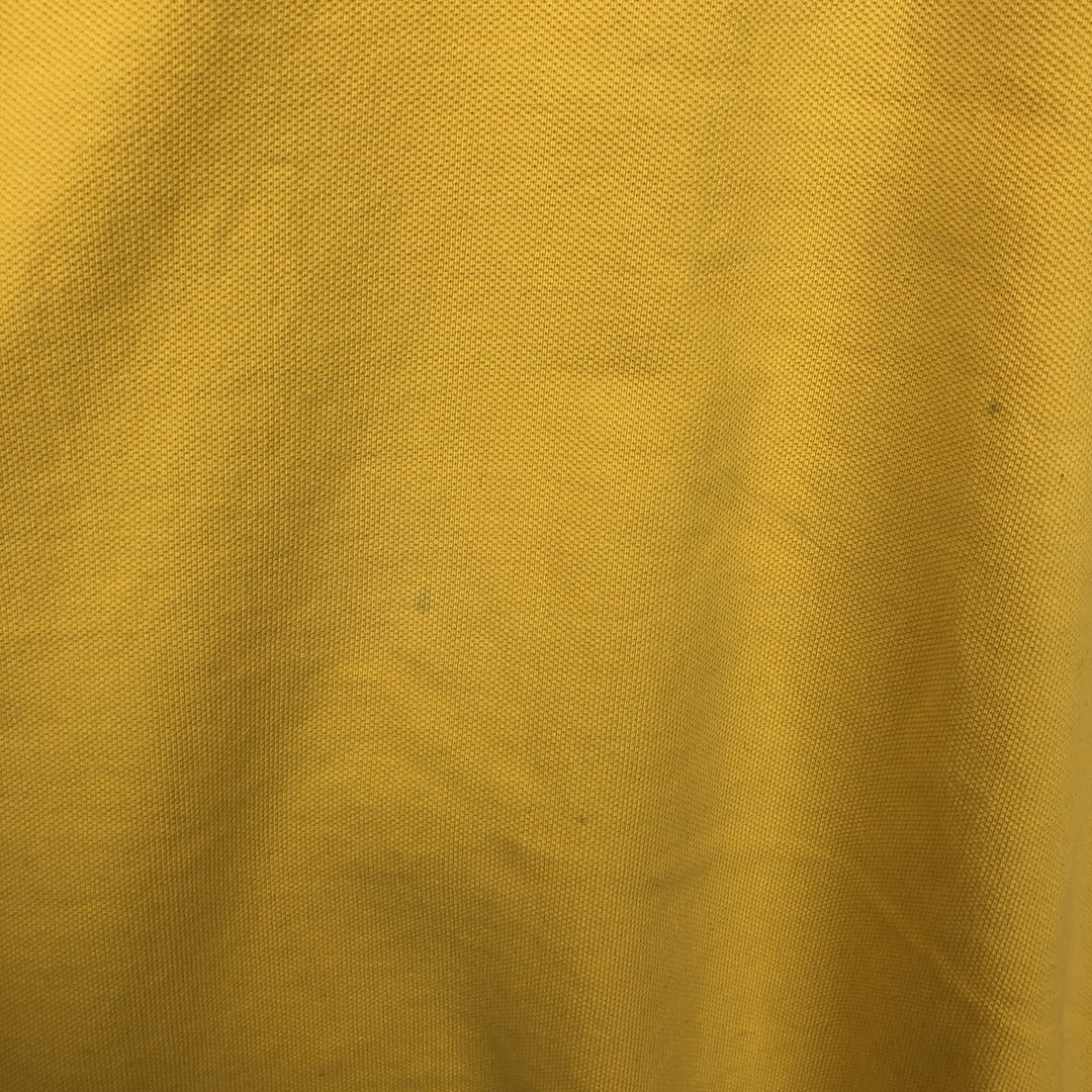 1990'S Tommy Hilfiger Short-Sleeve Polo Shirt, Men's Size XL (Equivalent), Vintage cotton yellow type Vintage Second Hand