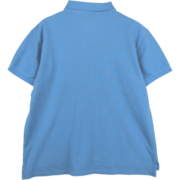 Ralph Lauren POLO RALPH LAUREN SLIM FIT short sleeve polo shirt, men's size L cotton Blue type light blue Vintage Second Hand