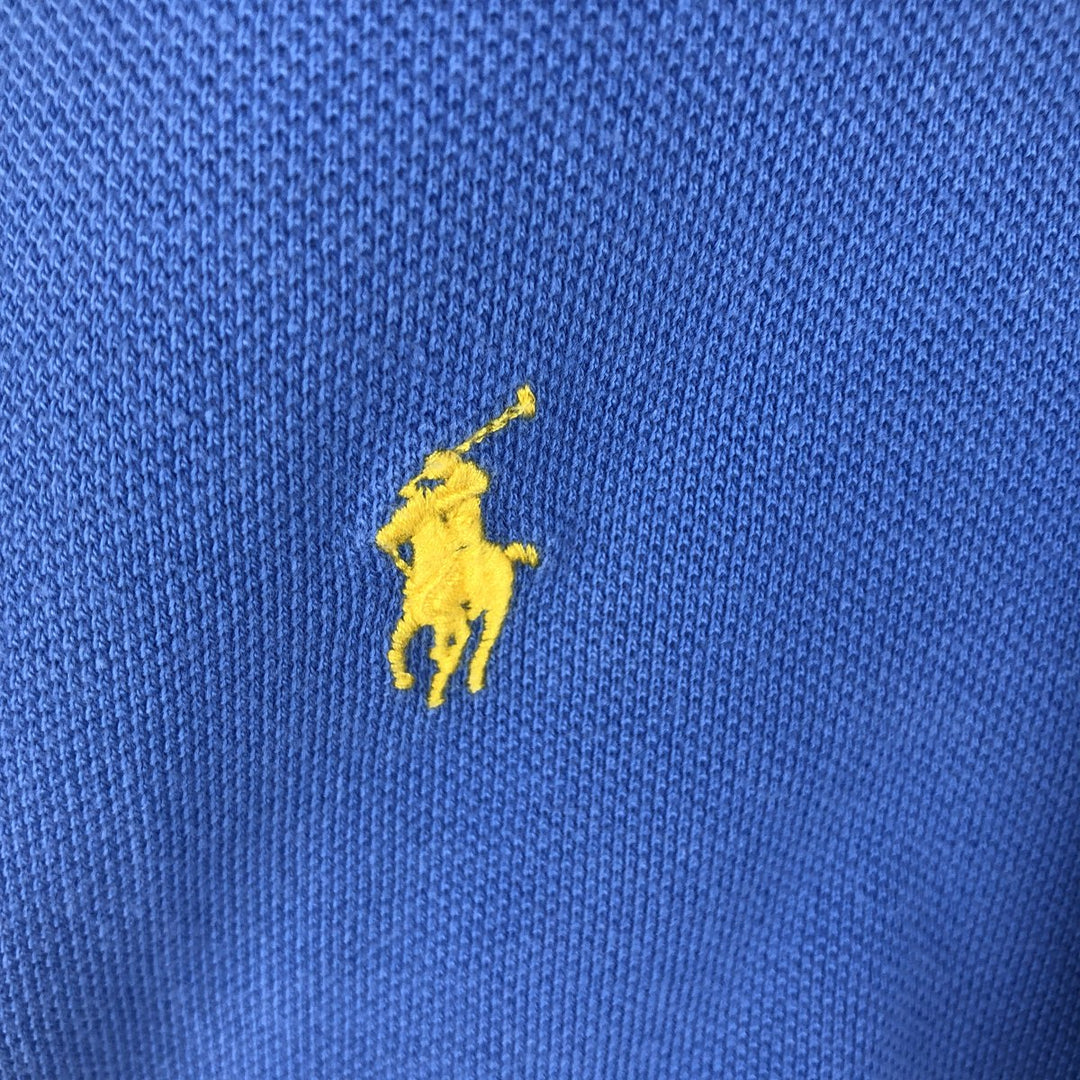 Ralph Lauren POLO RALPH LAUREN SLIM FIT short sleeve polo shirt, men's size L cotton Blue type light blue Vintage Second Hand