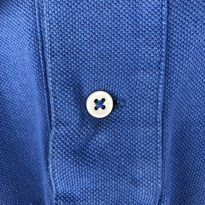 Ralph Lauren POLO RALPH LAUREN SLIM FIT short sleeve polo shirt, men's size L cotton Blue type light blue Vintage Second Hand