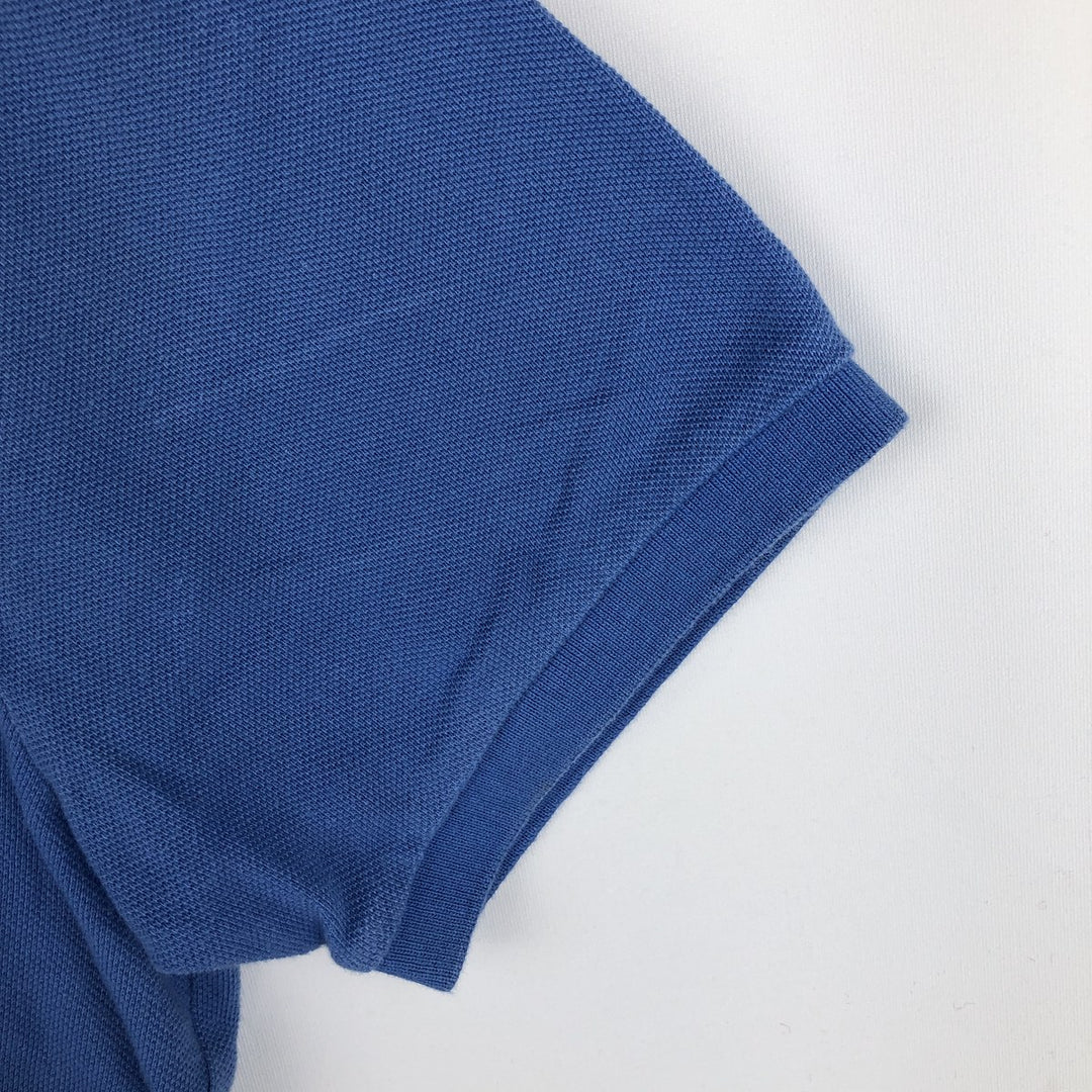 Ralph Lauren POLO RALPH LAUREN SLIM FIT short sleeve polo shirt, men's size L cotton Blue type light blue Vintage Second Hand