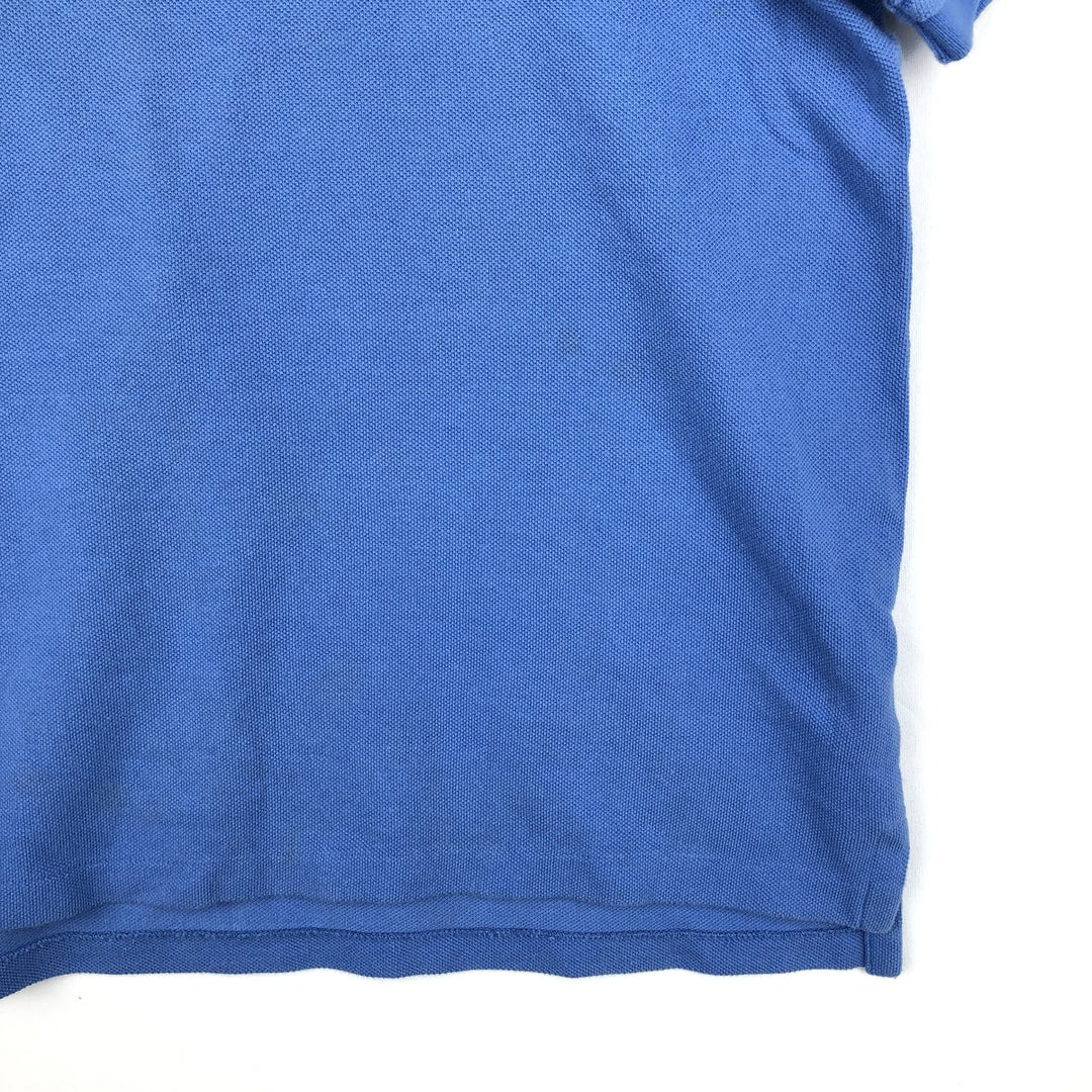 Ralph Lauren POLO RALPH LAUREN SLIM FIT short sleeve polo shirt, men's size L cotton Blue type light blue Vintage Second Hand