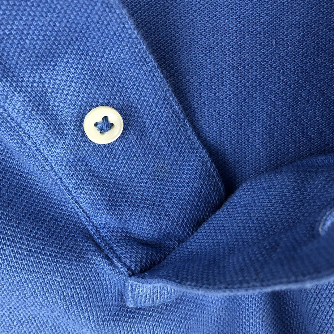 Ralph Lauren POLO RALPH LAUREN SLIM FIT short sleeve polo shirt, men's size L cotton Blue type light blue Vintage Second Hand