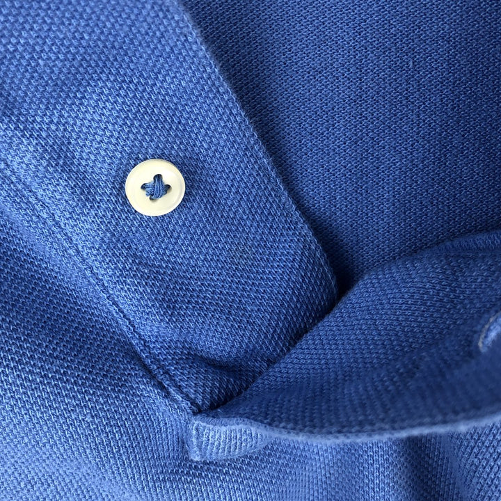 Ralph Lauren POLO RALPH LAUREN SLIM FIT short sleeve polo shirt, men's size L cotton Blue type light blue Vintage Second Hand