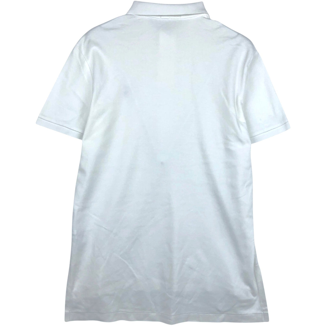 Ralph Lauren POLO RALPH LAUREN short sleeve polo shirt, men's size M cotton white type Vintage Second Hand