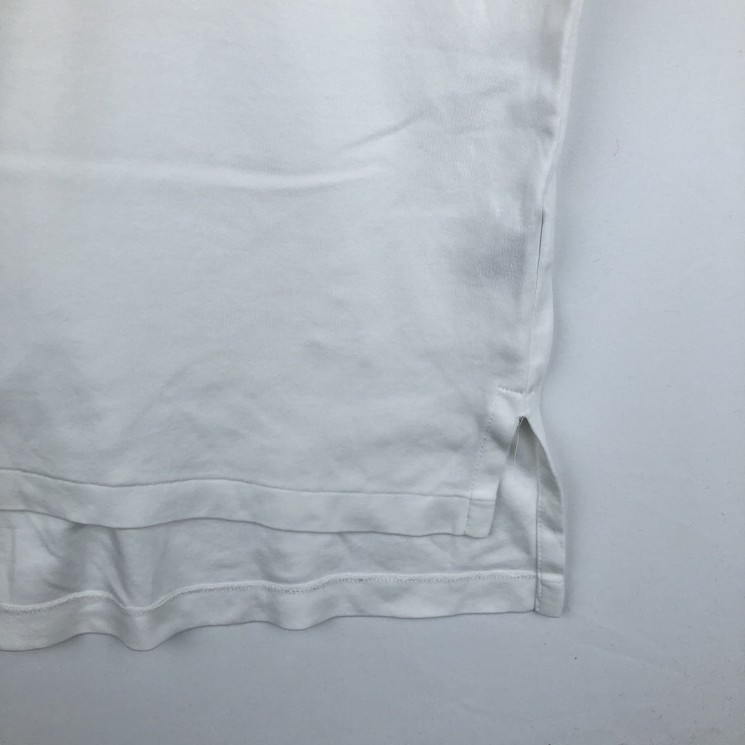 Ralph Lauren POLO RALPH LAUREN short sleeve polo shirt, men's size M cotton white type Vintage Second Hand