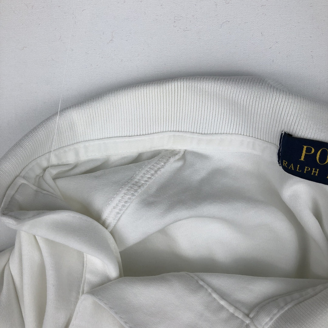 Ralph Lauren POLO RALPH LAUREN short sleeve polo shirt, men's size M cotton white type Vintage Second Hand