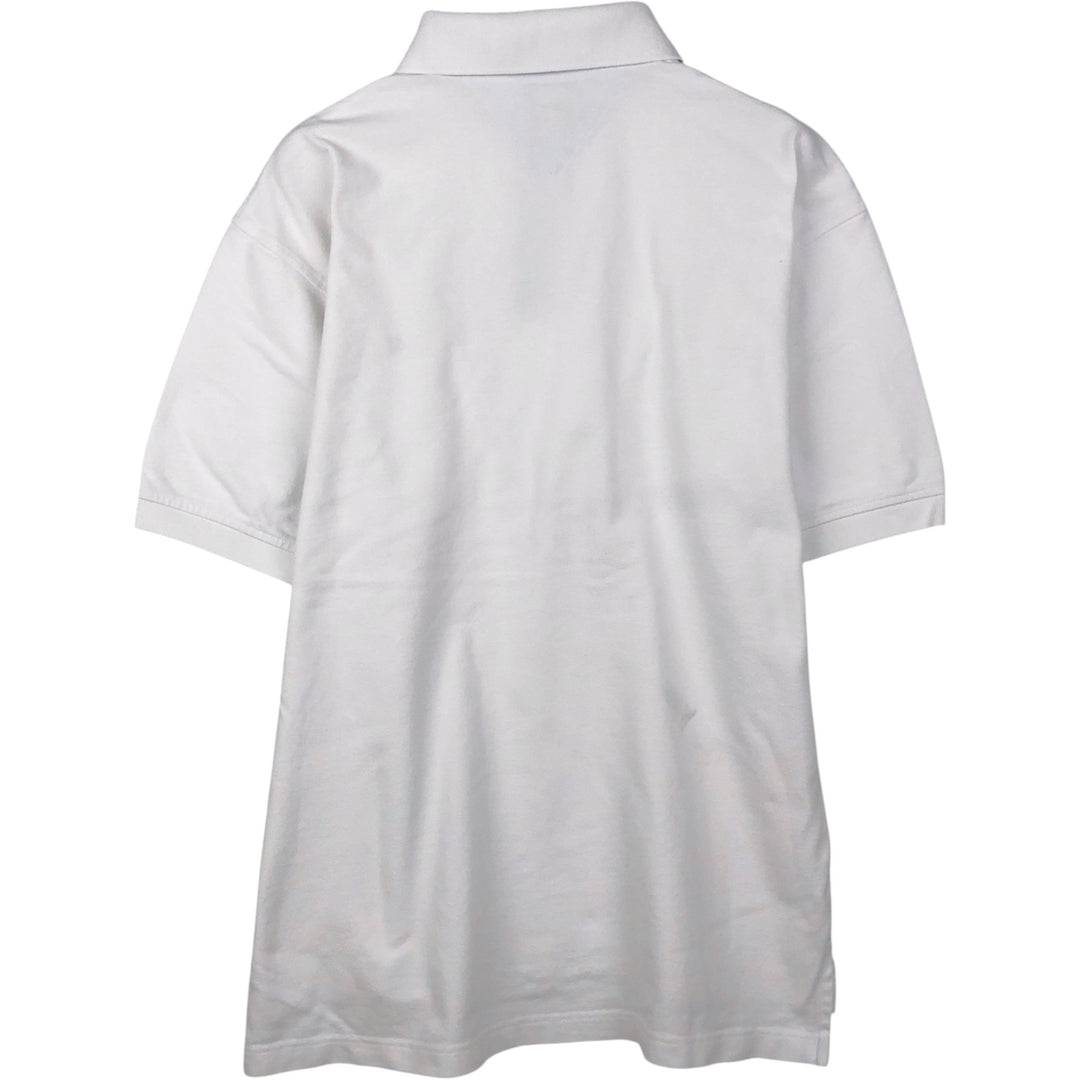 1990'S Tommy Hilfiger Short-Sleeve Polo Shirt, Men's Size L (approx.), Vintage cotton white type Vintage Second Hand