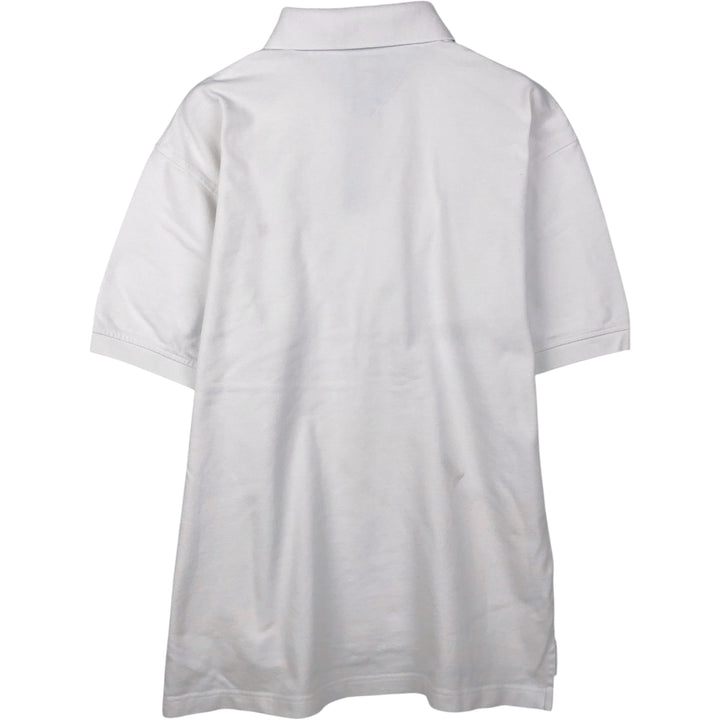1990'S Tommy Hilfiger Short-Sleeve Polo Shirt, Men's Size L (approx.), Vintage cotton white type Vintage Second Hand
