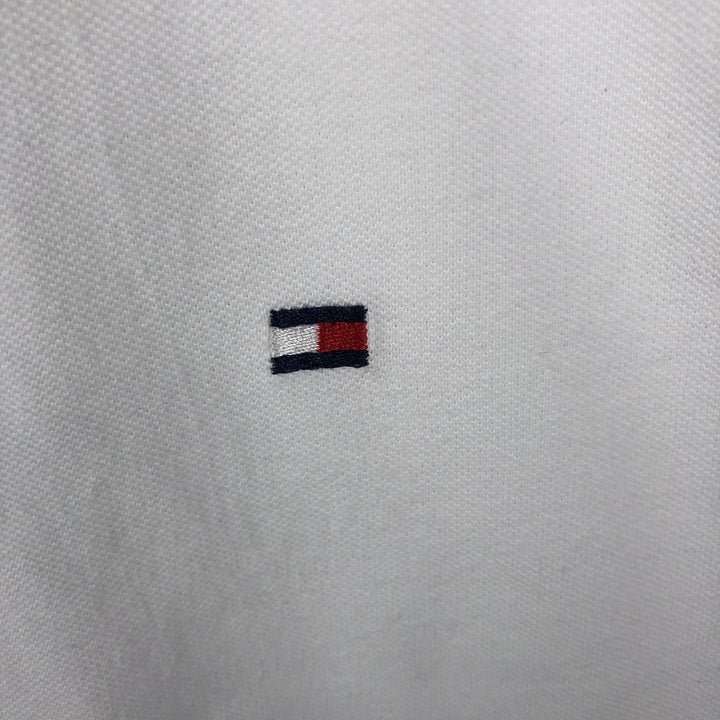 1990'S Tommy Hilfiger Short-Sleeve Polo Shirt, Men's Size L (approx.), Vintage cotton white type Vintage Second Hand