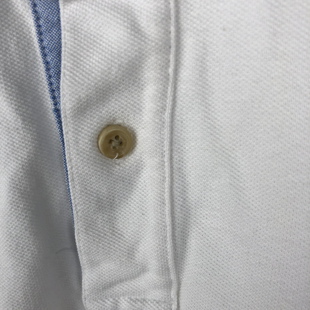 1990'S Tommy Hilfiger Short-Sleeve Polo Shirt, Men's Size L (approx.), Vintage cotton white type Vintage Second Hand