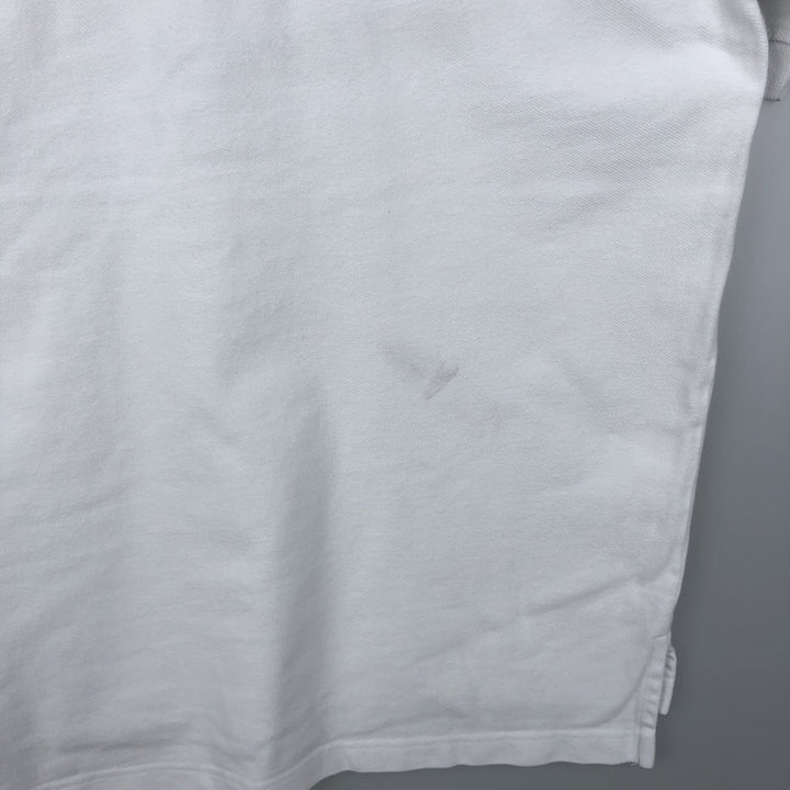 1990'S Tommy Hilfiger Short-Sleeve Polo Shirt, Men's Size L (approx.), Vintage cotton white type Vintage Second Hand