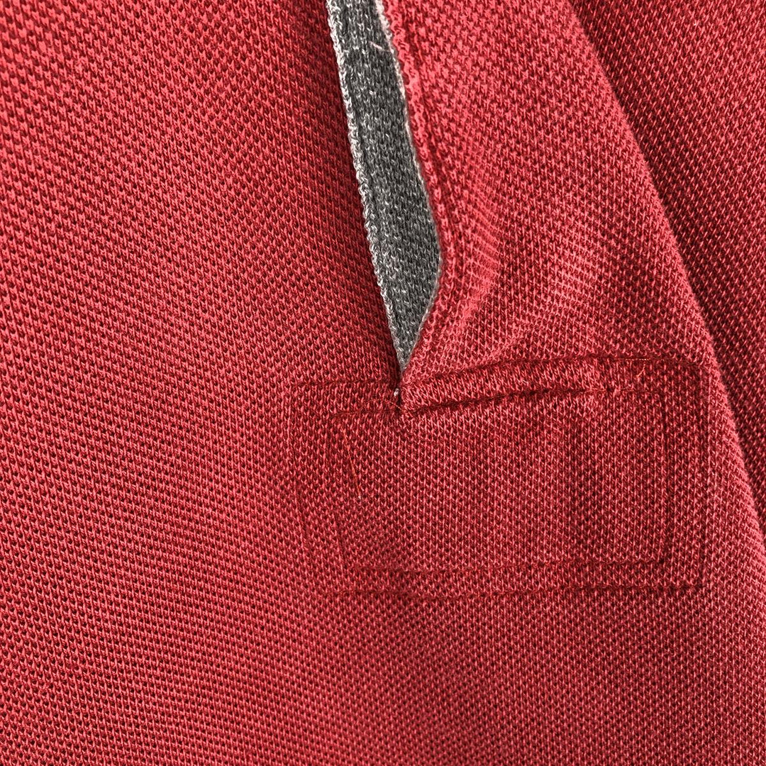 1990'S Tommy Hilfiger short-sleeved polo shirt, men's size M equivalent, vintage. cotton red type Vintage Second Hand