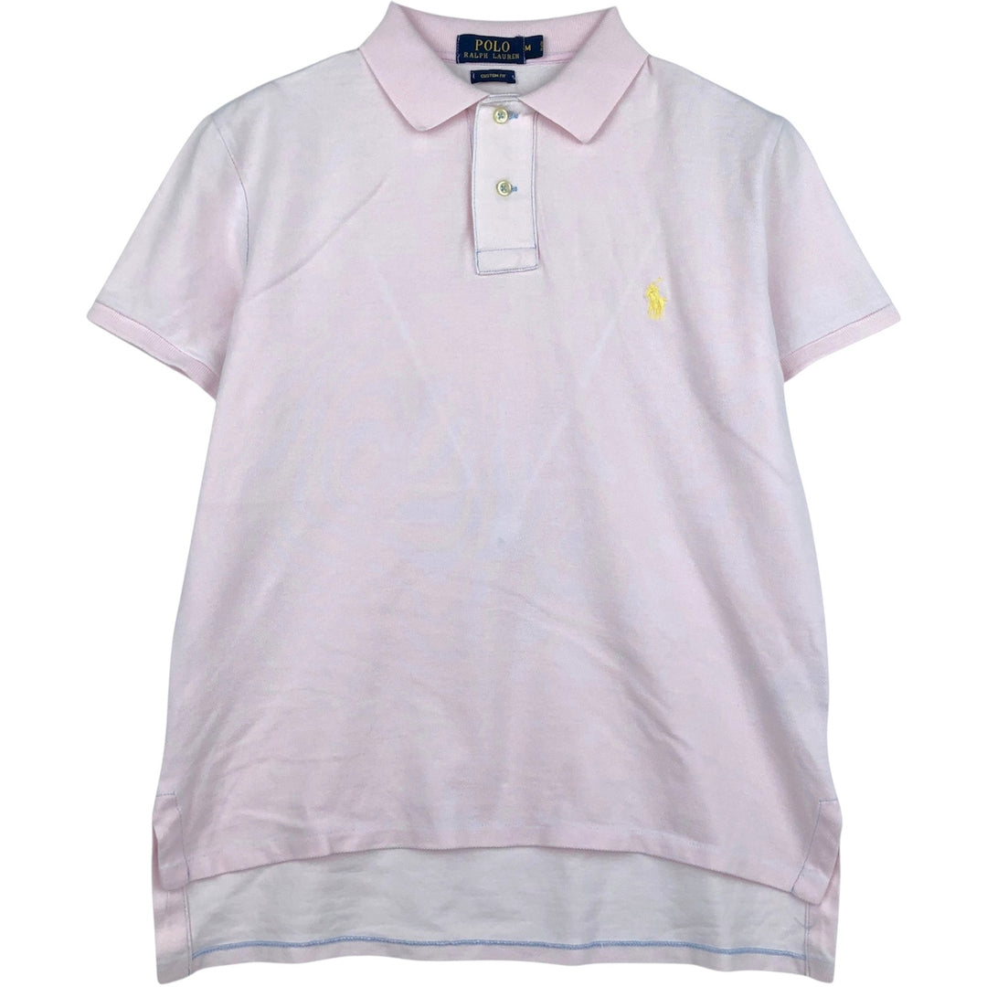 Ralph Lauren POLO RALPH LAUREN CUSTOM FIT short sleeve polo shirt men's M equivalent cotton pink type Vintage Second Hand