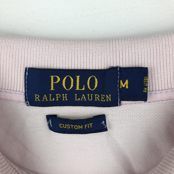 Ralph Lauren POLO RALPH LAUREN CUSTOM FIT short sleeve polo shirt men's M equivalent cotton pink type Vintage Second Hand