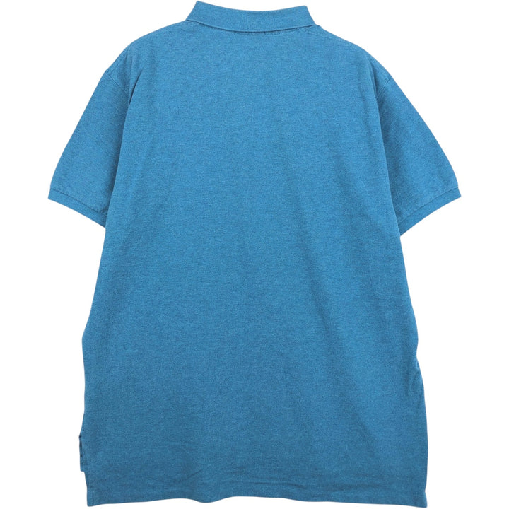 Ralph Lauren POLO RALPH LAUREN short sleeve polo shirt men's XL equivalent cotton Blue type light blue Vintage Second Hand