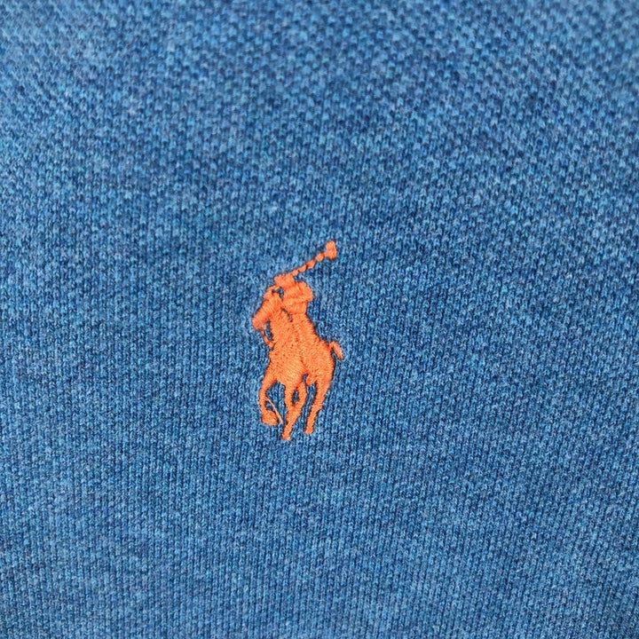 Ralph Lauren POLO RALPH LAUREN short sleeve polo shirt men's XL equivalent cotton Blue type light blue Vintage Second Hand