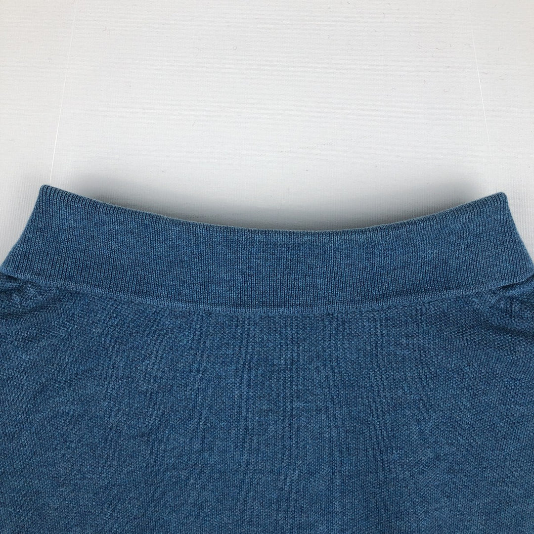 Ralph Lauren POLO RALPH LAUREN short sleeve polo shirt men's XL equivalent cotton Blue type light blue Vintage Second Hand