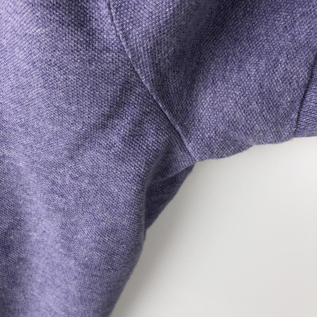 Ralph Lauren POLO RALPH LAUREN CUSTOM SLIM FIT short sleeve polo shirt, men's size L cotton purple type Vintage Second Hand