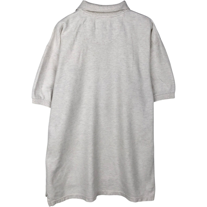 Ralph Lauren CHAPS short sleeve polo shirt, men's size L cotton unbleached Vintage Second Hand