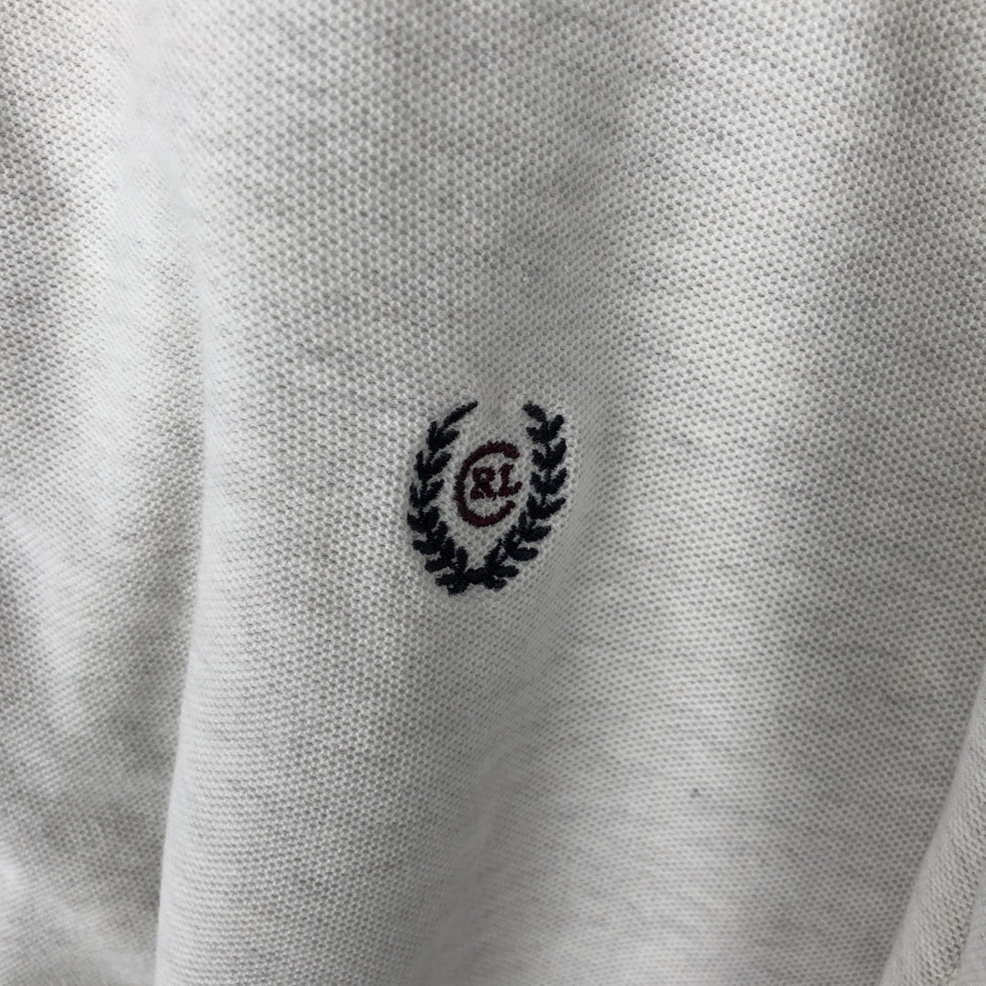 Ralph Lauren CHAPS short sleeve polo shirt, men's size L cotton unbleached Vintage Second Hand