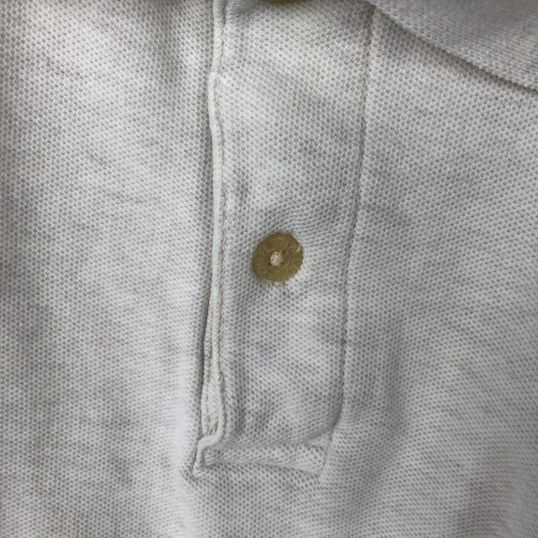 Ralph Lauren CHAPS short sleeve polo shirt, men's size L cotton unbleached Vintage Second Hand