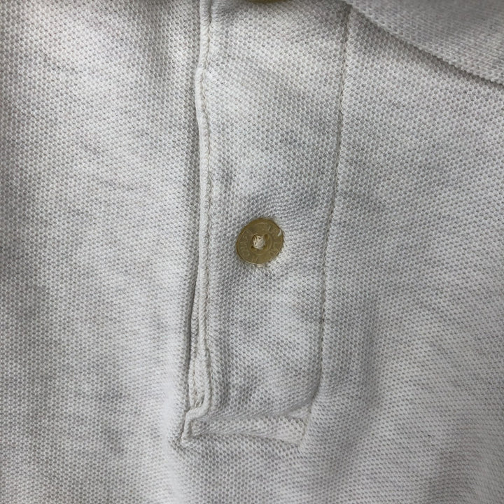 Ralph Lauren CHAPS short sleeve polo shirt, men's size L cotton unbleached Vintage Second Hand