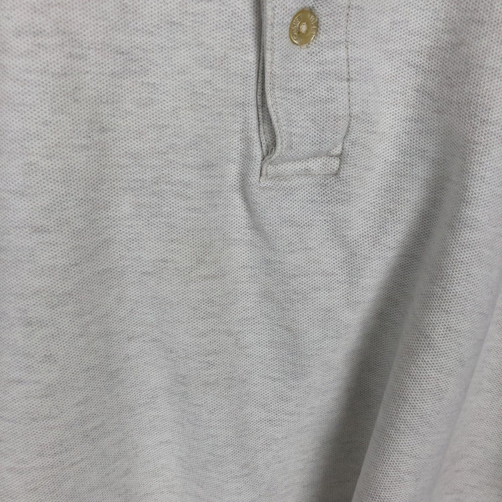 Ralph Lauren CHAPS short sleeve polo shirt, men's size L cotton unbleached Vintage Second Hand