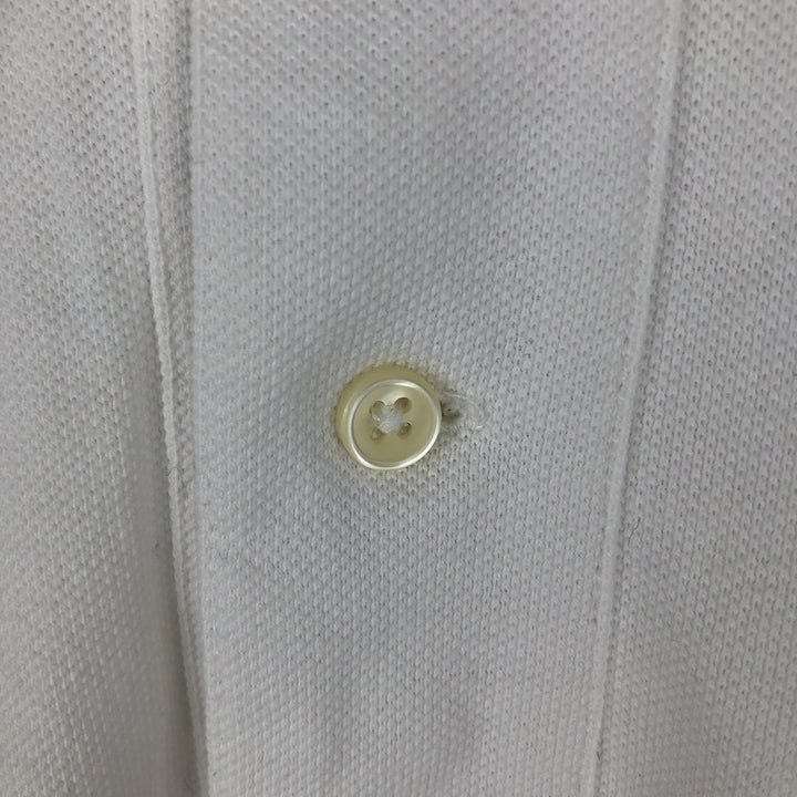Ralph Lauren POLO by Ralph Lauren short sleeve polo shirt, men's XL size cotton white type Vintage Second Hand
