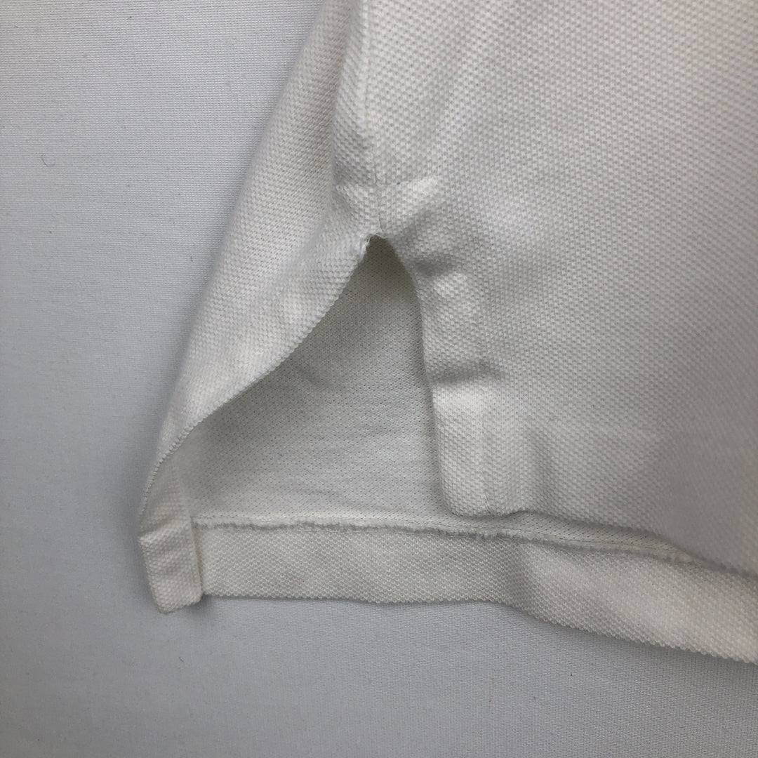 Ralph Lauren POLO by Ralph Lauren short sleeve polo shirt, men's XL size cotton white type Vintage Second Hand