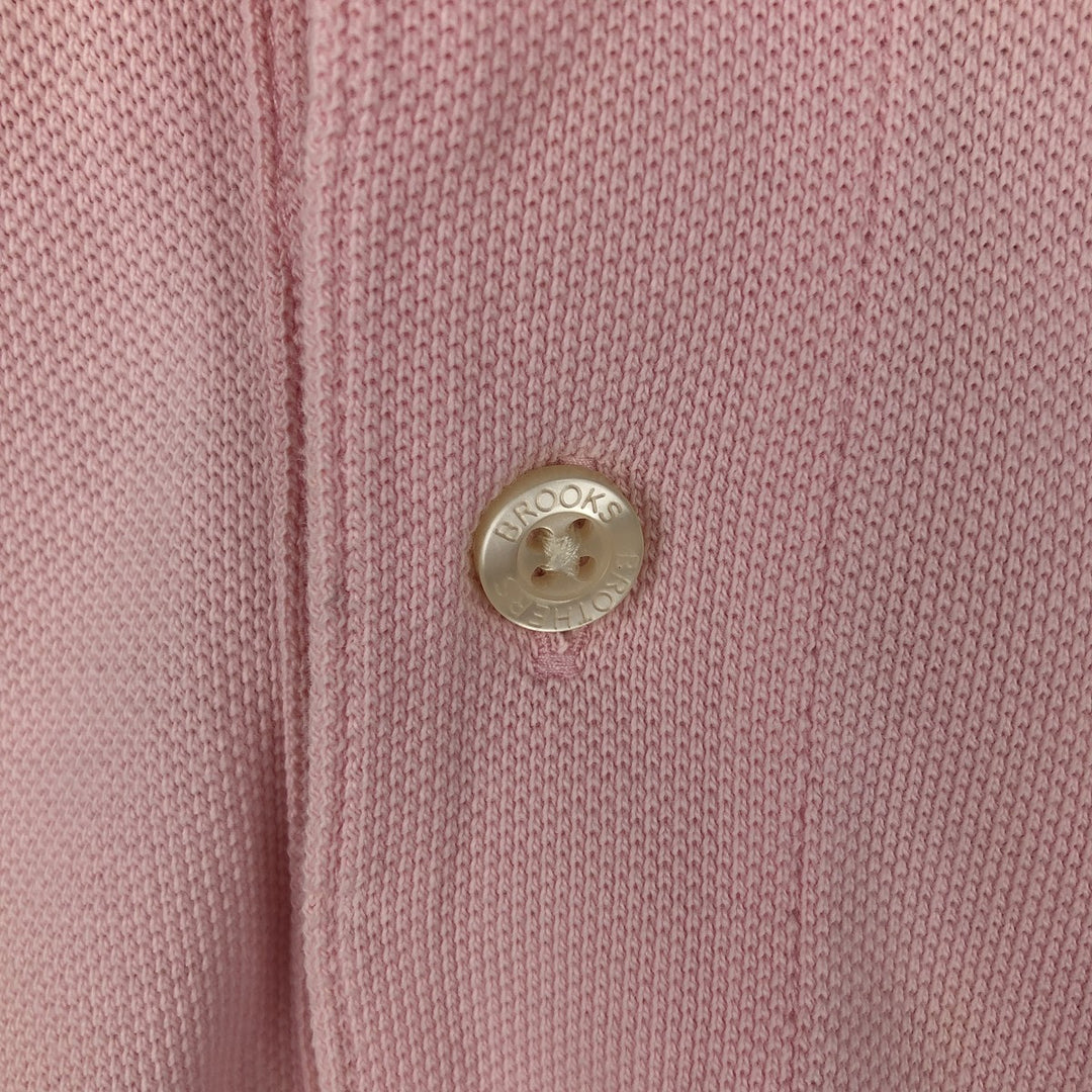 Brooks Brothers 1818 Short-Sleeve Polo Shirt, Men's Size L (approx.) cotton pink type Vintage Second Hand