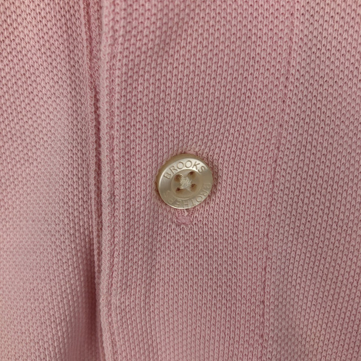 Brooks Brothers 1818 Short-Sleeve Polo Shirt, Men's Size L (approx.) cotton pink type Vintage Second Hand