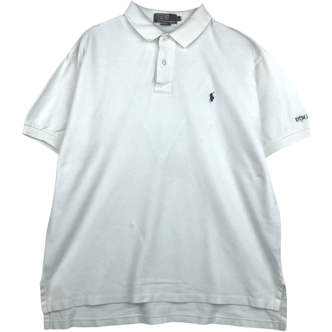 Ralph Lauren POLO by Ralph Lauren short sleeve polo shirt, men's size L cotton white type Vintage Second Hand