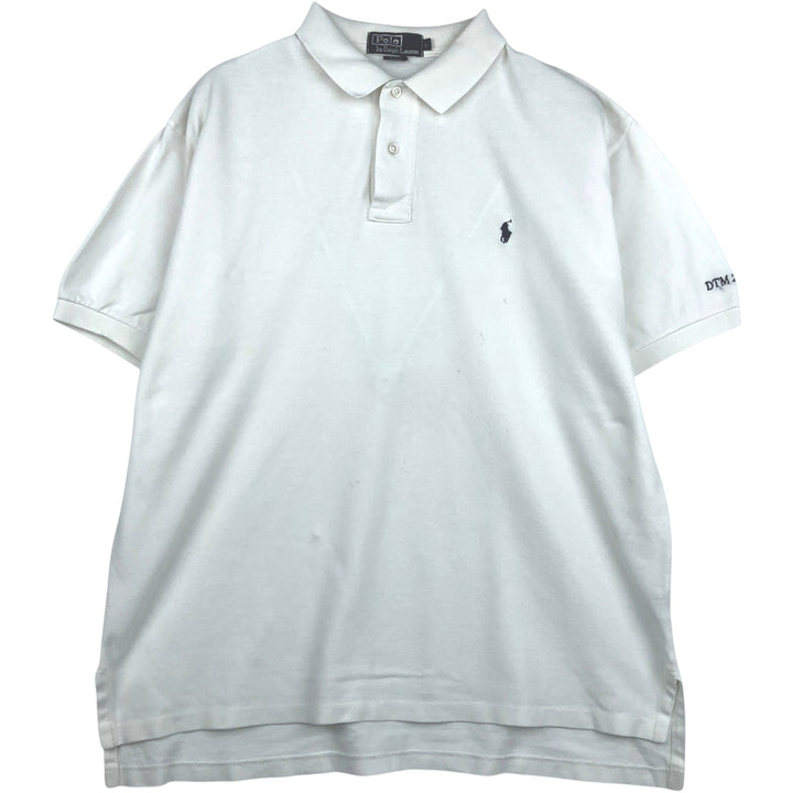 Ralph Lauren POLO by Ralph Lauren short sleeve polo shirt, men's size L cotton white type Vintage Second Hand