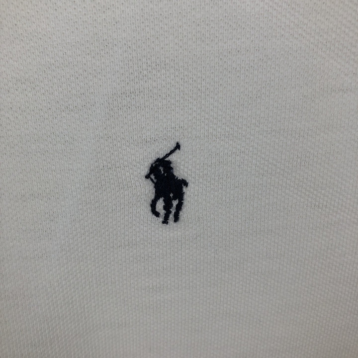 Ralph Lauren POLO by Ralph Lauren short-sleeved polo shirt, Made in USA, Men's XL cotton white type Vintage Second Hand