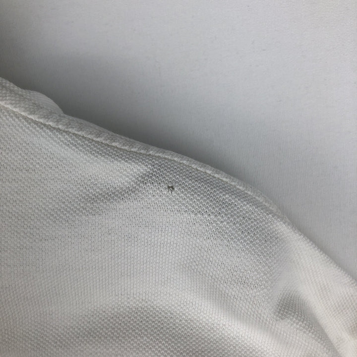 Ralph Lauren POLO by Ralph Lauren short-sleeved polo shirt, Made in USA, Men's XL cotton white type Vintage Second Hand