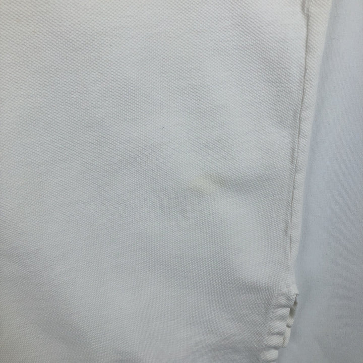 Ralph Lauren POLO by Ralph Lauren short-sleeved polo shirt, Made in USA, Men's XL cotton white type Vintage Second Hand