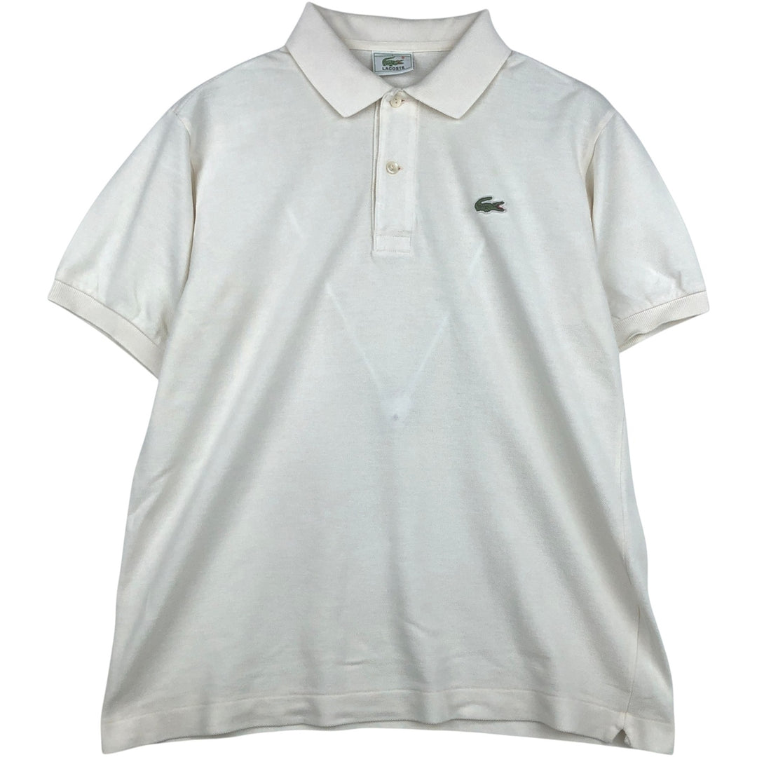 Lacoste LACOSTE Short Sleeve Polo Shirt Size 4 Men's M cotton unbleached Vintage Second Hand