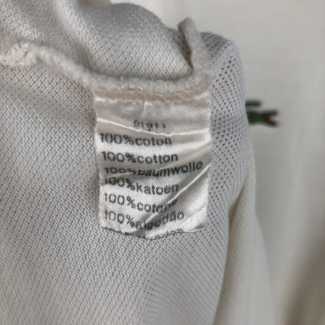 Lacoste LACOSTE Short Sleeve Polo Shirt Size 4 Men's M cotton unbleached Vintage Second Hand