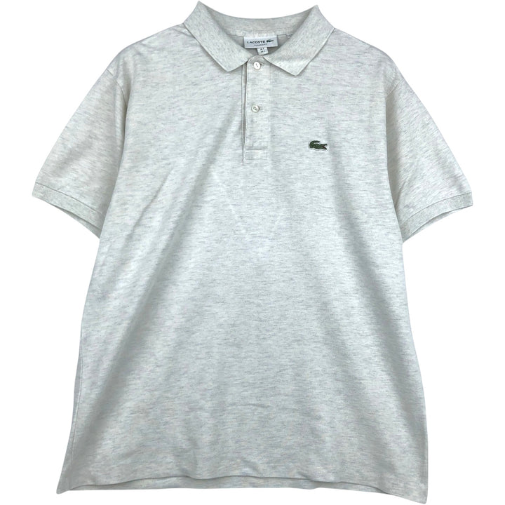 Lacoste Classic Fit short sleeve polo shirt size 5, men's size L cotton white type Vintage Second Hand